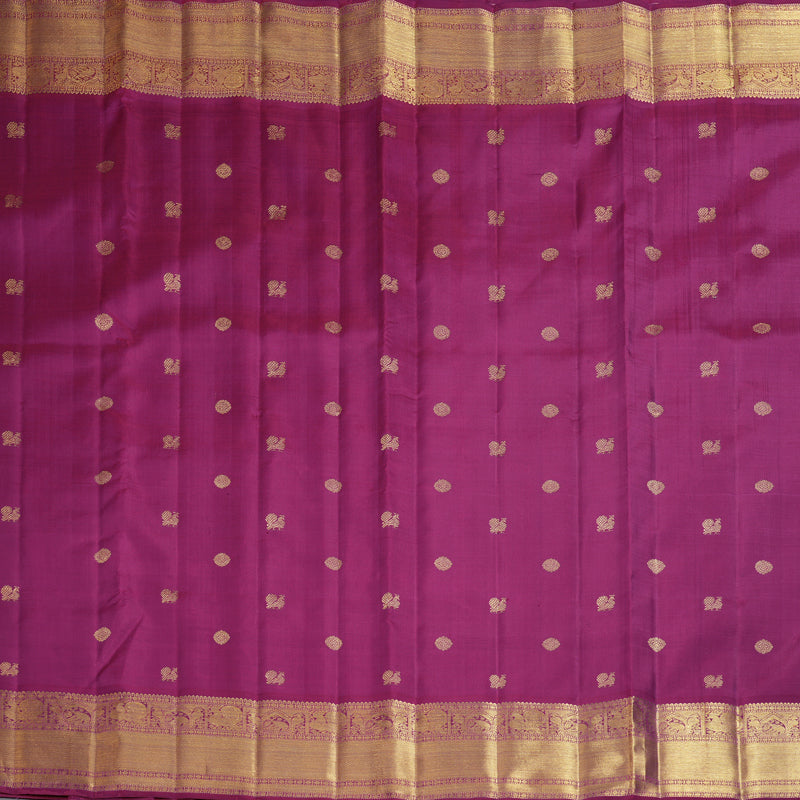 Hayagrivas Handloom Magenta Ten Yards Silk Saree BF160-SBS