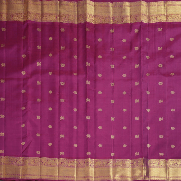 Hayagrivas Handloom Magenta Ten Yards Silk Saree BF160-SBS