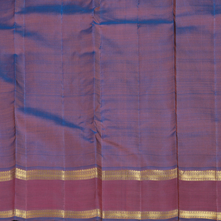 Hayagrivas Handloom Dual Tone (Purple & Blue) Kanjivaram Silk Saree BF17-SBS