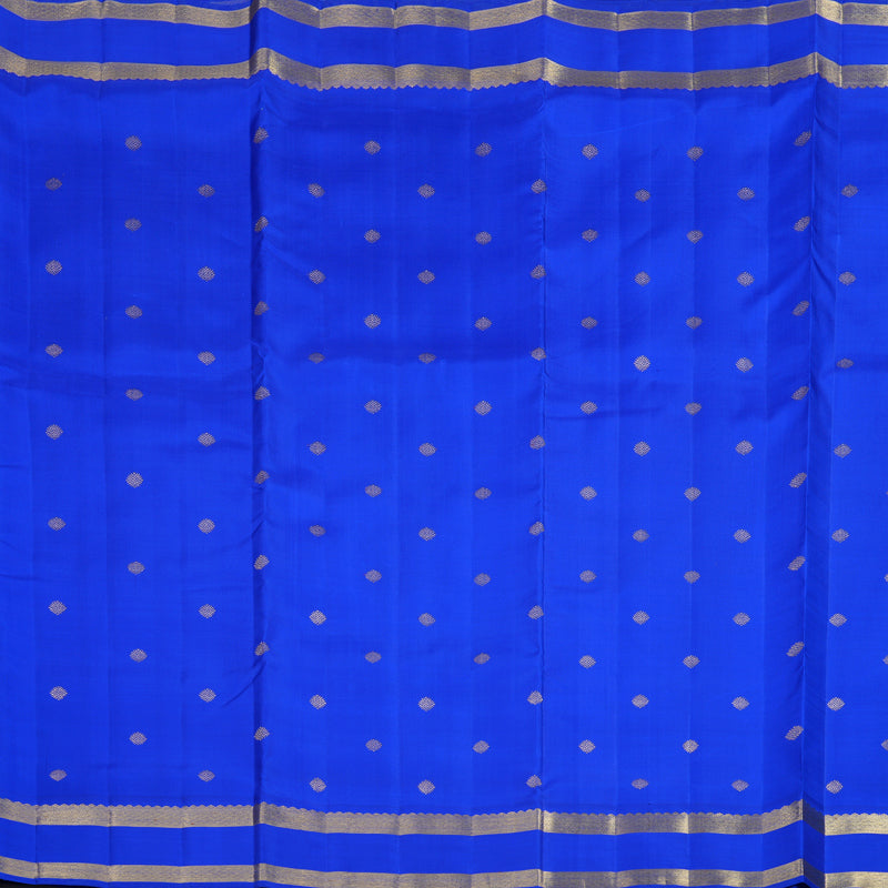 Hayagrivas Handloom MS Blue Ten Yards Silk Saree with BF19-SBS