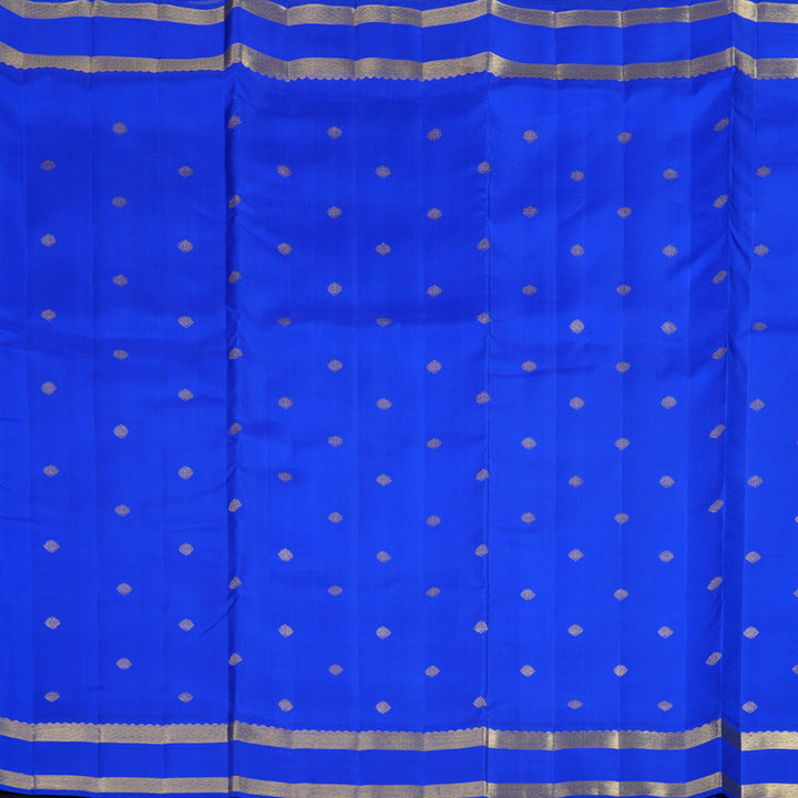 Hayagrivas Handloom MS Blue Ten Yards Silk Saree with BF19-SBS