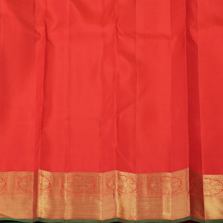 Hayagrivas Handloom Pink Kanjivaram Silk Saree with Orange Border BF2-SBS