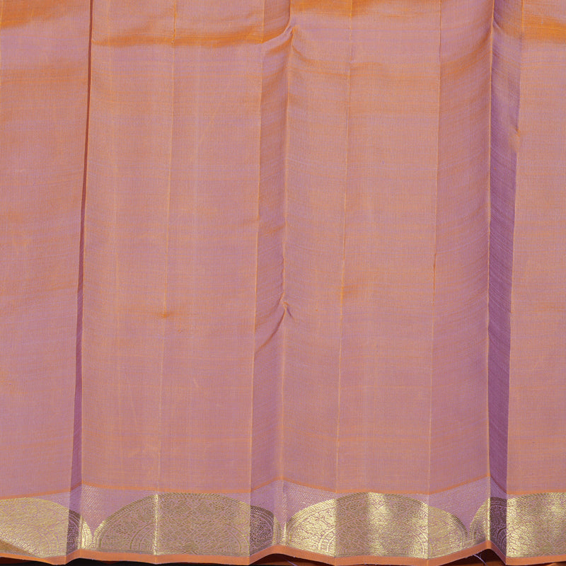 Hayagrivas Handloom Dual Tone (Peach & Lilac) Kanjivaram Silk Saree BF23-SBS