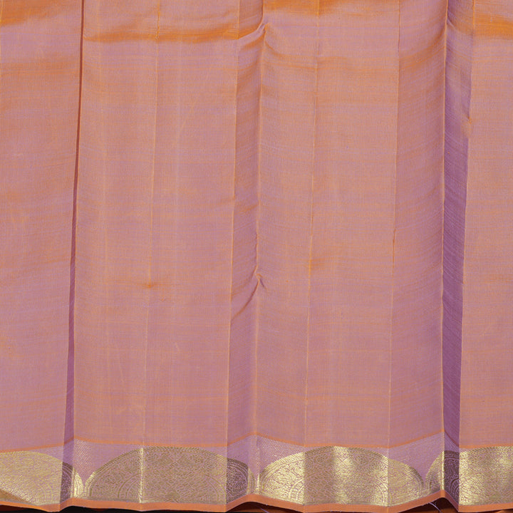 Hayagrivas Handloom Dual Tone (Peach & Lilac) Kanjivaram Silk Saree BF23-SBS