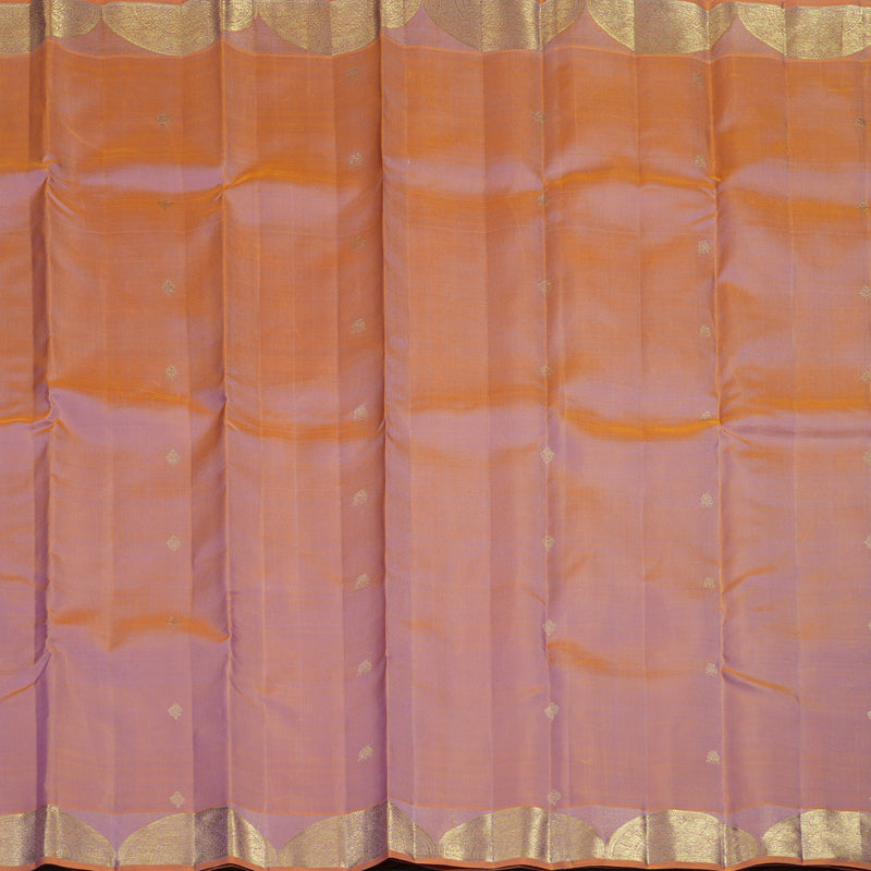 Hayagrivas Handloom Dual Tone (Peach & Lilac) Kanjivaram Silk Saree BF23-SBS