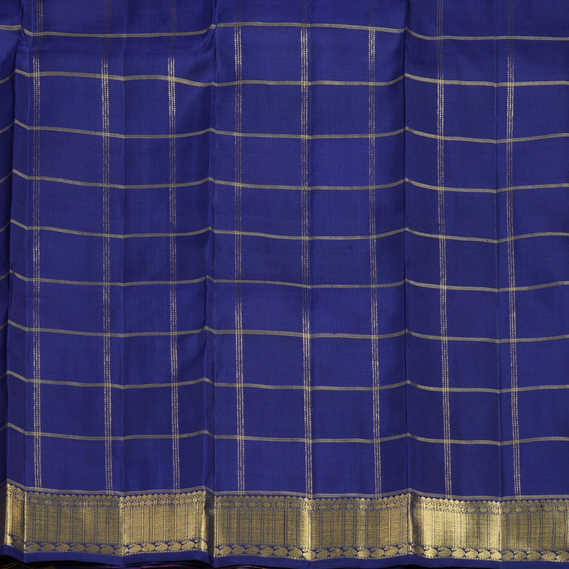 Hayagrivas Handloom Multicolour Checks Kanjivaram Silk Saree BF26-SBS