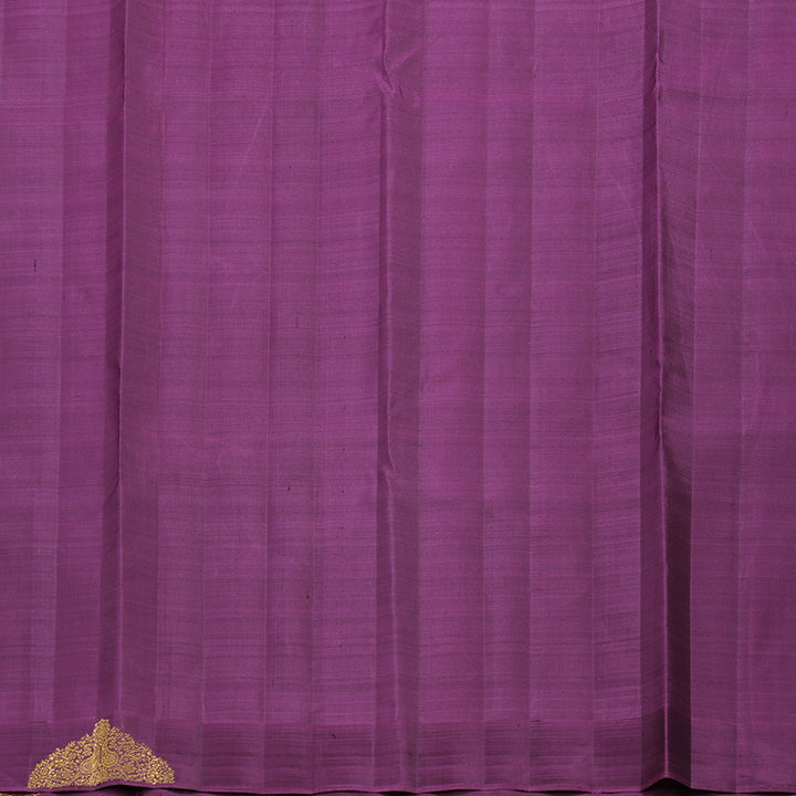 Hayagrivas Handloom Rama Blue Kanjivaram Silk Saree with Purple Border BF29-SBS