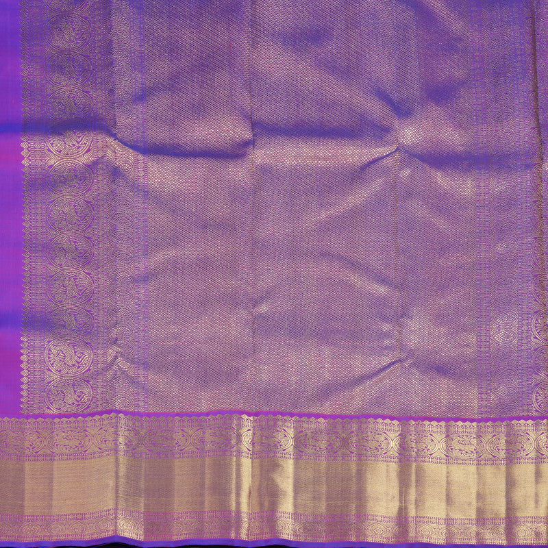 Hayagrivas Handloom Purple Kanjivaram Silk Saree BF30-SBS