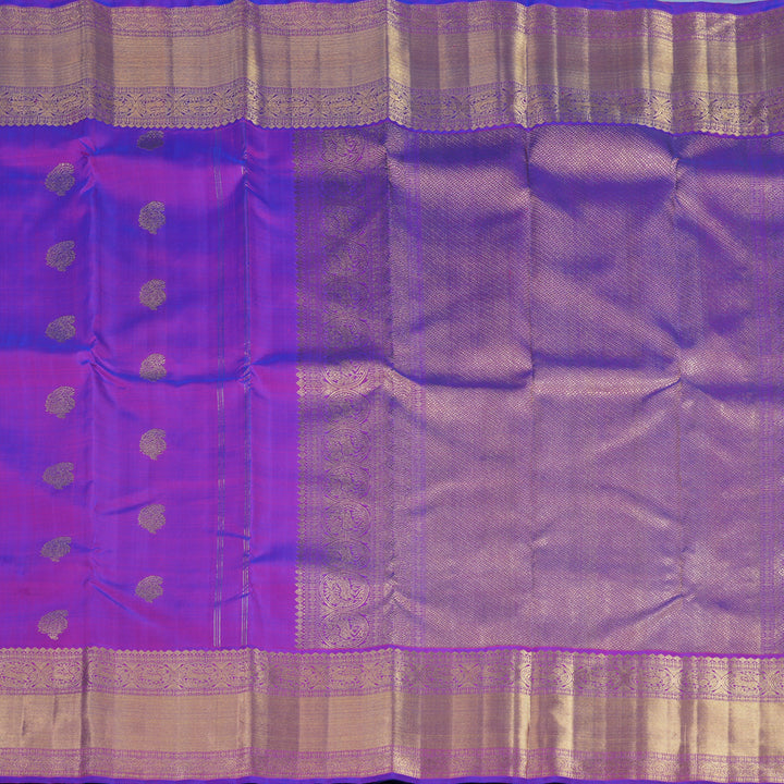 Hayagrivas Handloom Purple Kanjivaram Silk Saree BF30-SBS