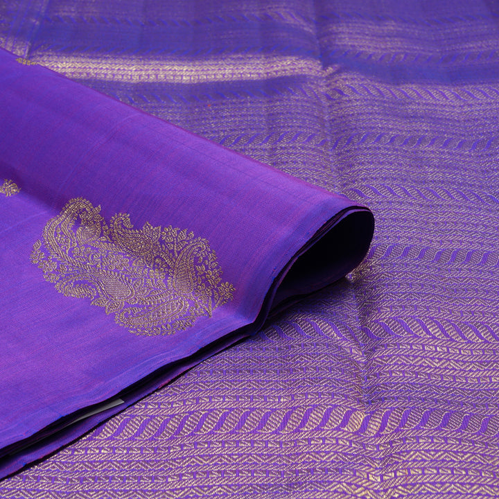 Hayagrivas Handloom Purple Kanjivaram Silk Saree BF31-SBS
