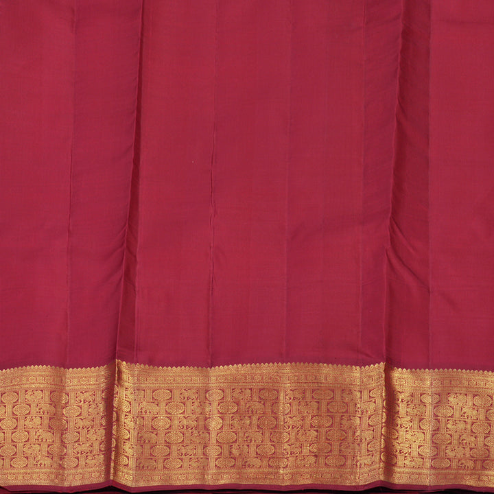 Hayagrivas Mambazham Orange Handloom Ten Yards Silk Saree with Ganga Jamuna Border BF33-SBS