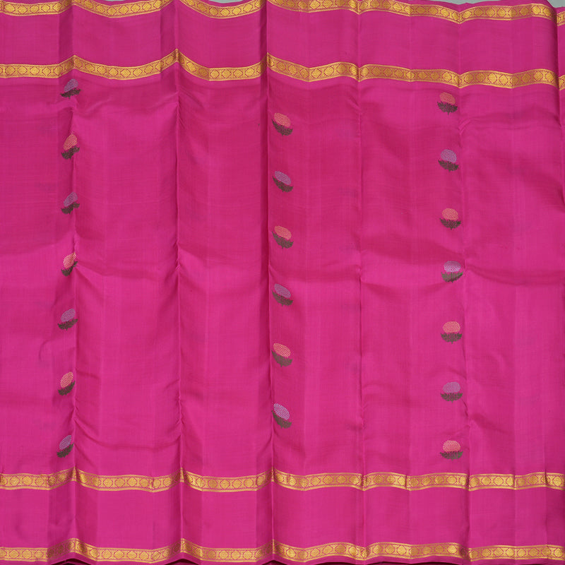 Hayagrivas Handloom Rani Pink Kanjivaram Silk Saree BF60-SBS
