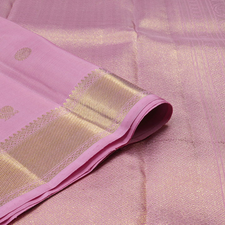 Hayagrivas Handloom Lotus Pink Kanjivaram Silk Saree BF7-SBS