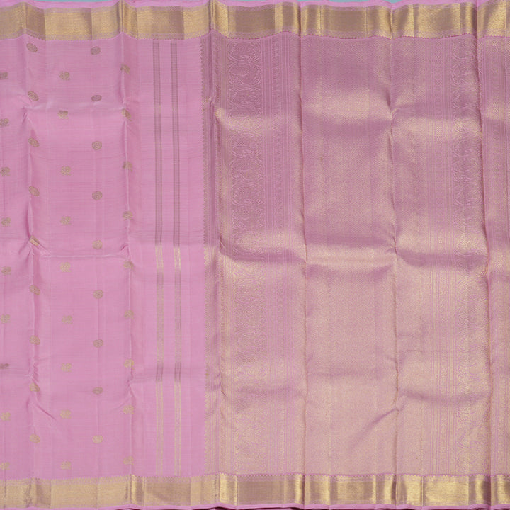 Hayagrivas Handloom Lotus Pink Kanjivaram Silk Saree BF7-SBS