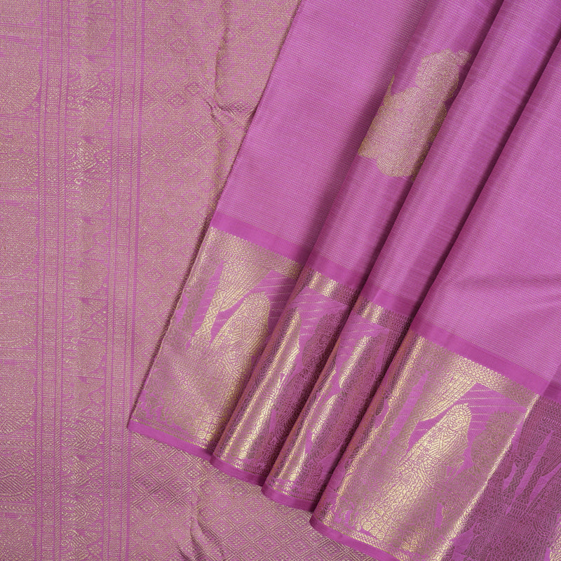 Hayagrivas Handloom Lavendar-Pink Kanjivaram Silk Saree BF84-SBS