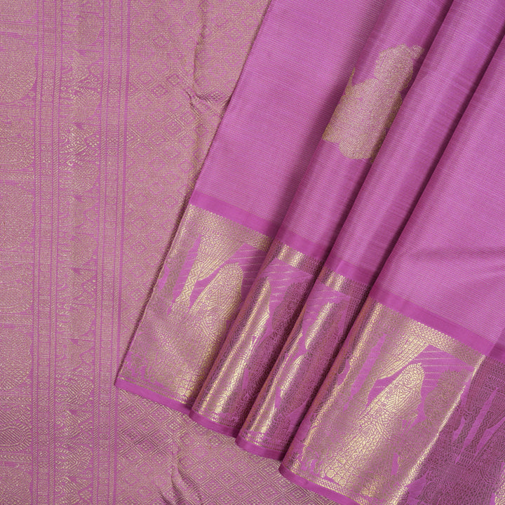 Hayagrivas Handloom Lavendar-Pink Kanjivaram Silk Saree BF84-SBS