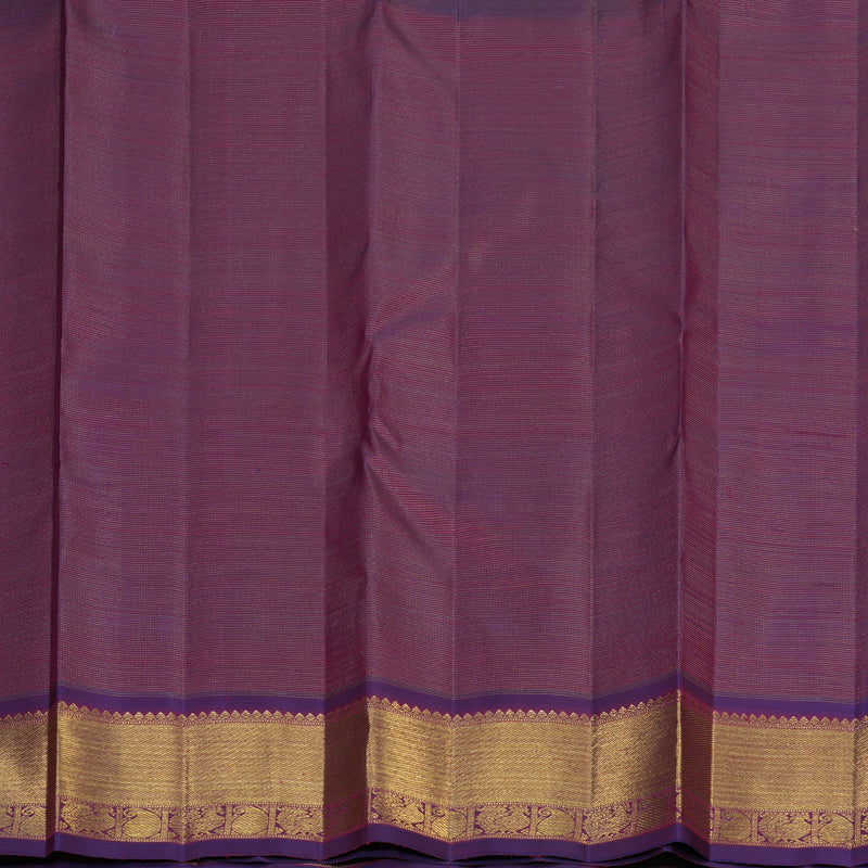 Hayagrivas Handloom Vadamalli Purple Kanjivaram Silk Saree with Violet Border BF87-SBS  KBFL87D1-1