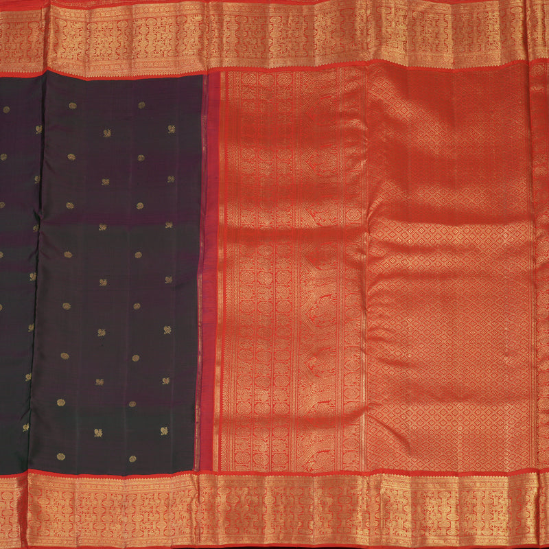 Hayagrivas Manthalir & Purple (Shot Colour) Handloom Ten Yards Silk Saree BF89-SBS