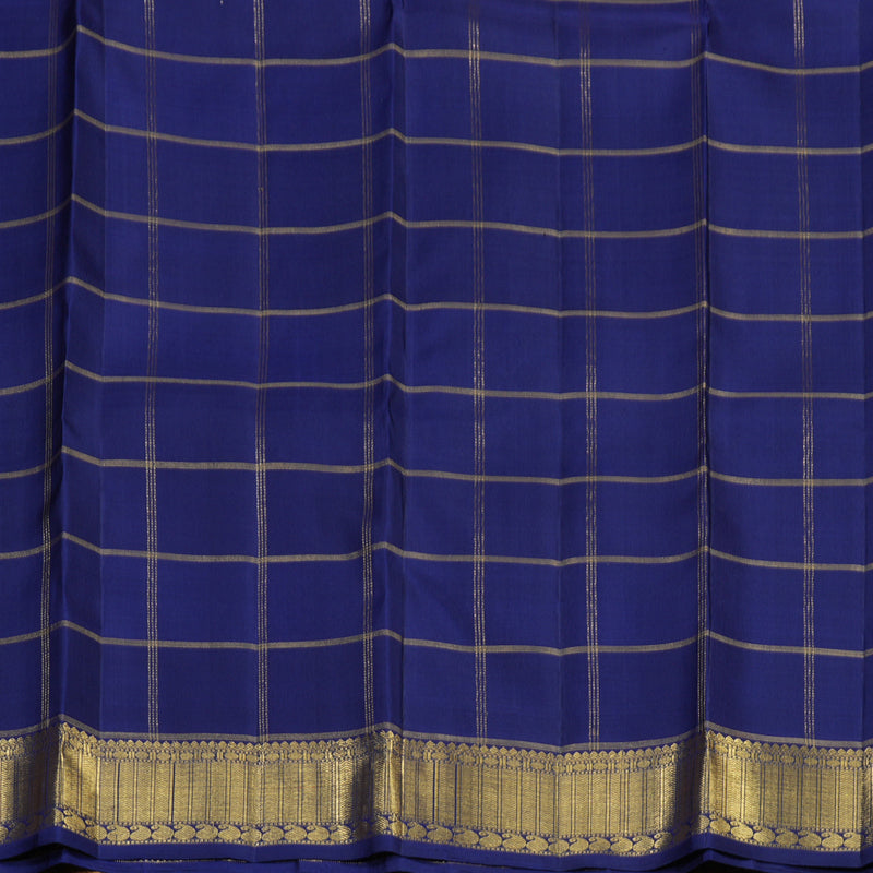 Hayagrivas Handloom Multicolour Checks Kanjivaram Silk Saree with Multicolour Border BF92-SBS