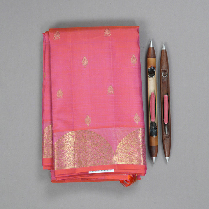 Hayagrivas Handloom Pink Kanjivaram Silk Saree BF98-SBS