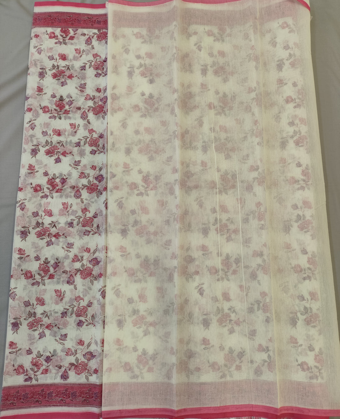 Hayagrivas Half-White Kota Cotton Saree KBF323E2-10