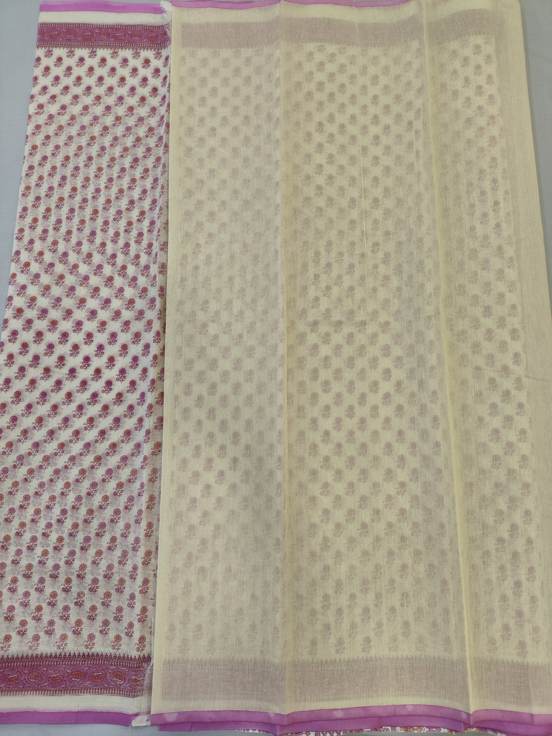 Hayagrivas Beige Kota Cotton Saree KBF323E1-6