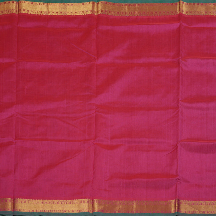 Hayagrivas Redish Pink Ten yards Silk Cotton Saree BBC1105J2-4