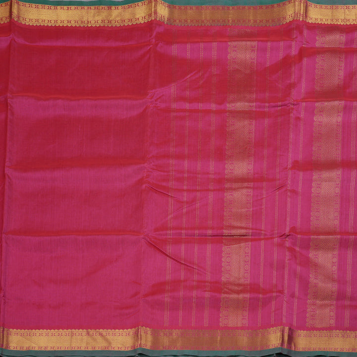 Hayagrivas Redish Pink Ten yards Silk Cotton Saree BBC1105J2-4