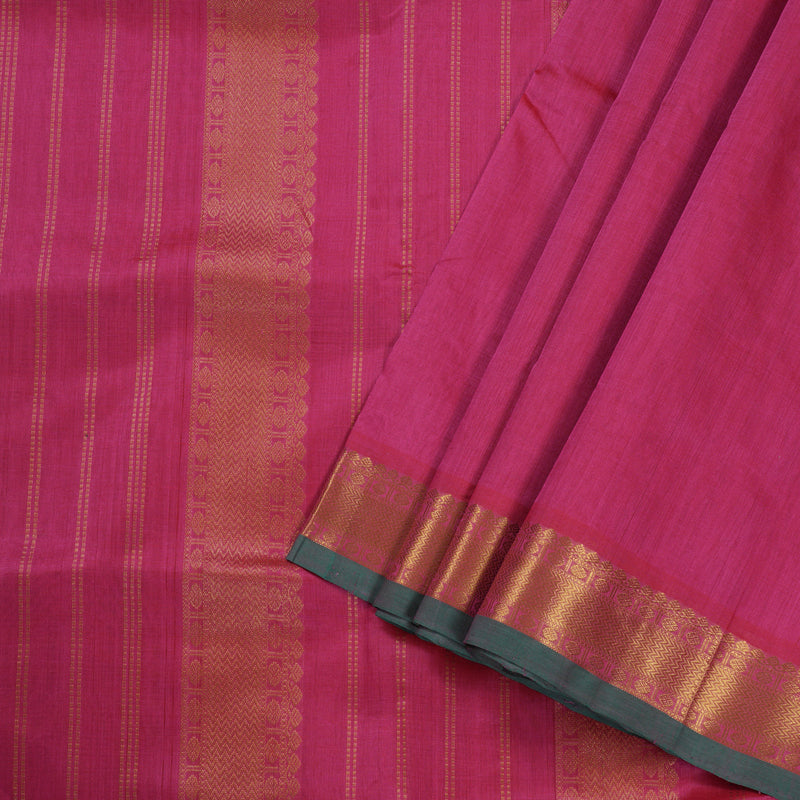 Hayagrivas Redish Pink Ten yards Silk Cotton Saree BBC1105J2-4