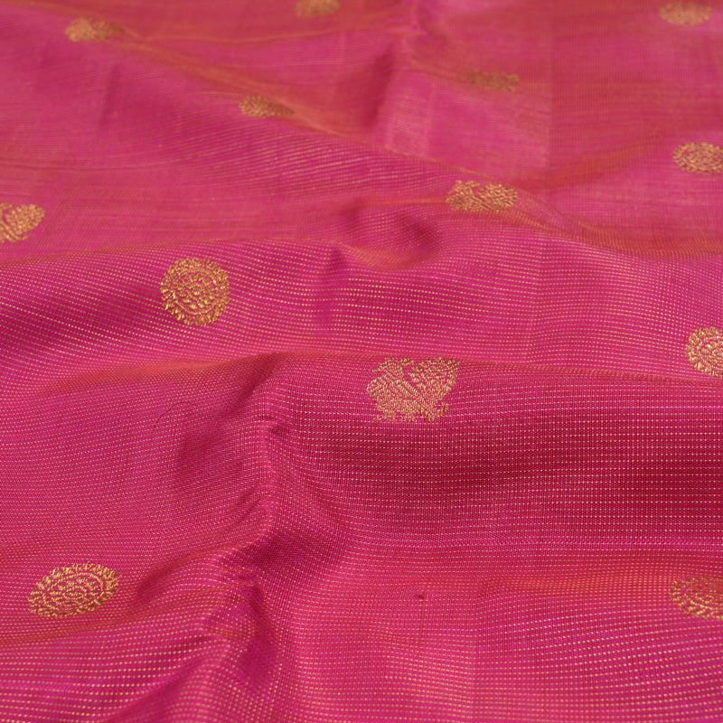 Hayagrivas Dark Pink Kanjivaram Silk Saree BBD258E8-1