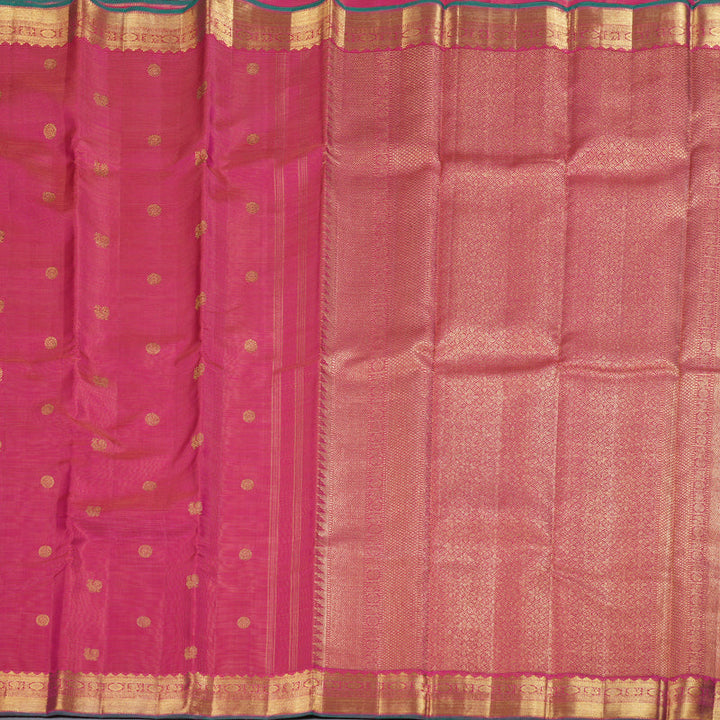 Hayagrivas Dark Pink Kanjivaram Silk Saree BBD258E8-1