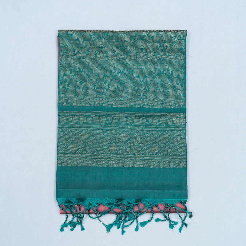Hayagrivas Rosewood Pink Handloom Soft Silk Saree KBF233E1-9