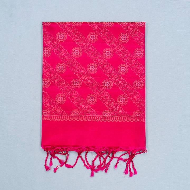Hayagrivas Redish Pink Handloom Soft Silk Saree KSBE85A36-1