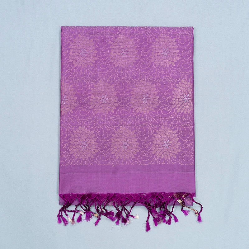 Hayagrivas Lavender Handloom Soft Silk Saree KBF553G3-1