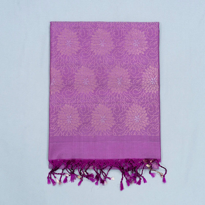 Hayagrivas Lavender Handloom Soft Silk Saree KBF553G3-1