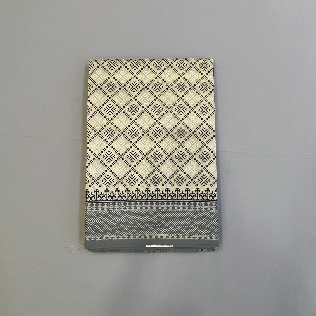 Hayagrivas Beige Fancy Cotton Sarees
