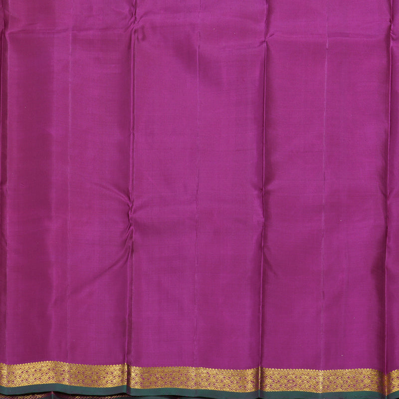 Hayagrivas Rose Pink Handloom Kanjivaram Silk Saree with Purple Border HBD3890I1-8