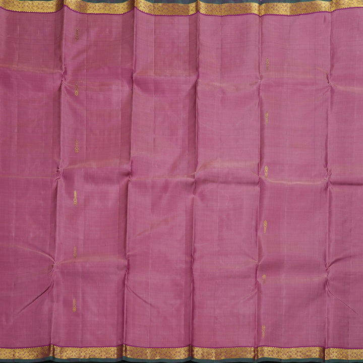 Hayagrivas Rose Pink Handloom Kanjivaram Silk Saree with Purple Border HBD3890I1-8