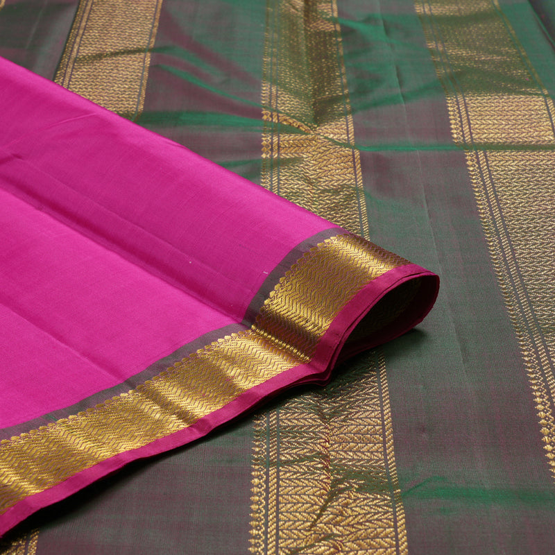 Hayagrivas Pink Handloom Kanjivaram Silk Saree with Mandhalir Border HBD3892I1-10