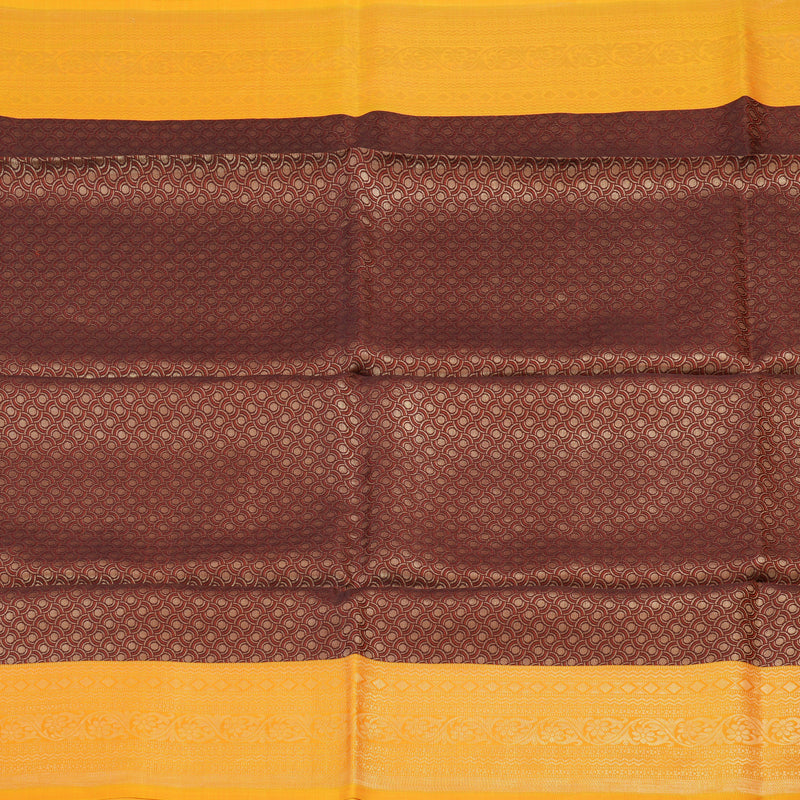 Hayagrivas Pure Soft Silk Saree in Brown with Yellow HBD4086L1-8