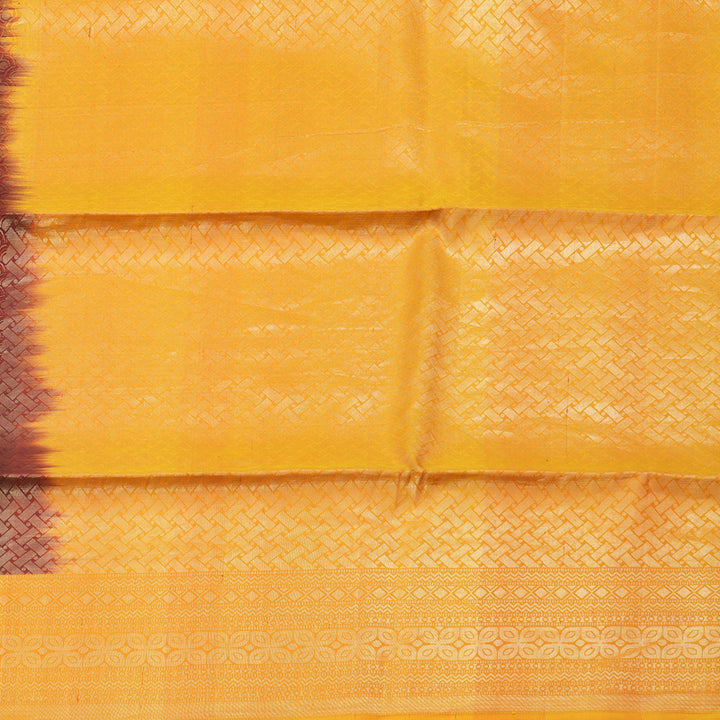 Hayagrivas Pure Soft Silk Saree in Brown with Yellow HBD4086L1-8