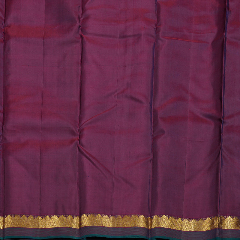 Hayagrivas Purple Handloom Kanjivaram Silk Saree with Wine Maroon Border HBD4126L1-5