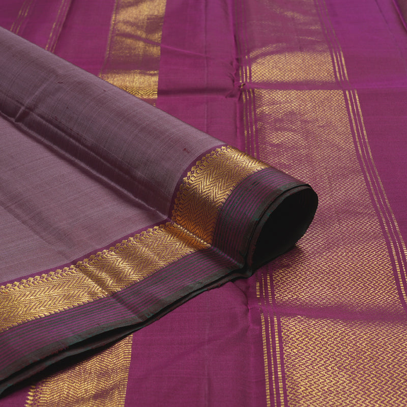 Hayagrivas Light Plum Purple Handloom Kanjivaram Silk Saree with Dark Purple Border HBD4128L1-6