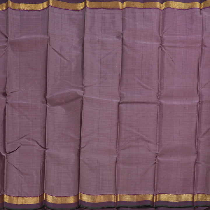 Hayagrivas Light Plum Purple Handloom Kanjivaram Silk Saree with Dark Purple Border HBD4128L1-6