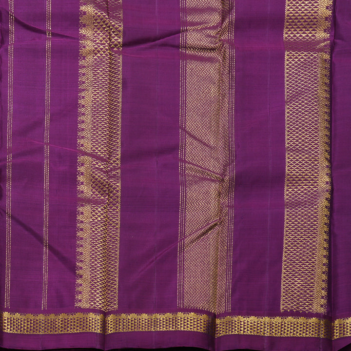 Hayagrivas Peach Pink Handloom Kanjivaram Silk Saree with Purple Border HBD4128L1-8