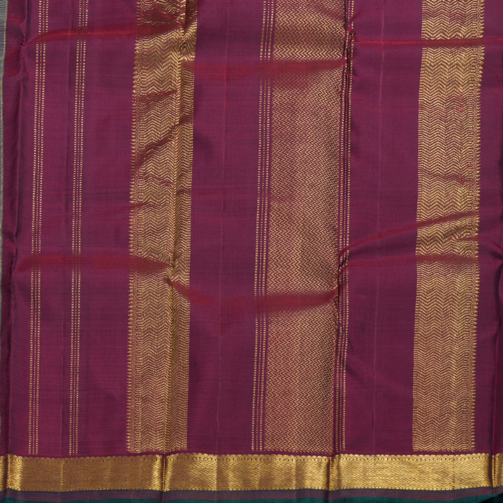 Hayagrivas Pastel Green Handloom Kanjivaram Silk Saree with Wine Purple Border HBD4129L1-10