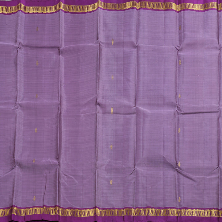 Hayagrivas Purple Handloom Kanjivaram Silk Saree with Purplish Pink Border HBD4129L1-12