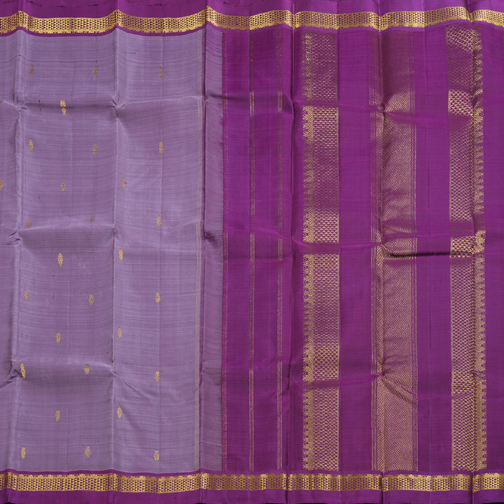 Hayagrivas Purple Handloom Kanjivaram Silk Saree with Purplish Pink Border HBD4129L1-12