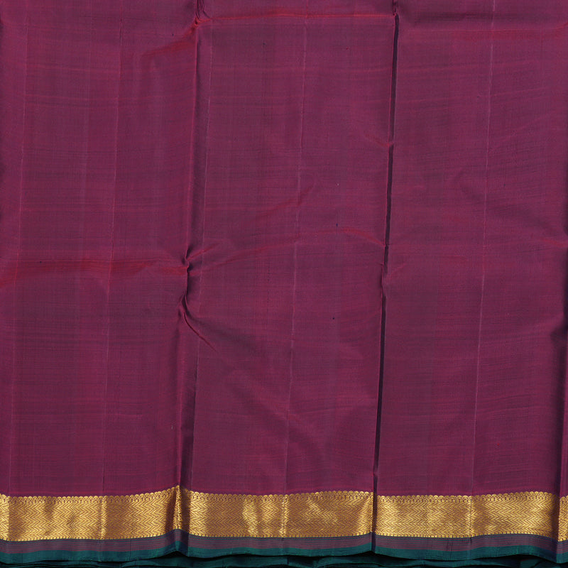 Hayagrivas Pastel Blue Handloom Kanjivaram Silk Saree with Wine Maroon Border HBD4130L1-12