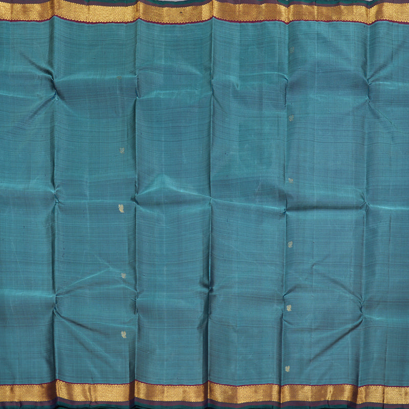 Hayagrivas Pastel Blue Handloom Kanjivaram Silk Saree with Wine Maroon Border HBD4130L1-12